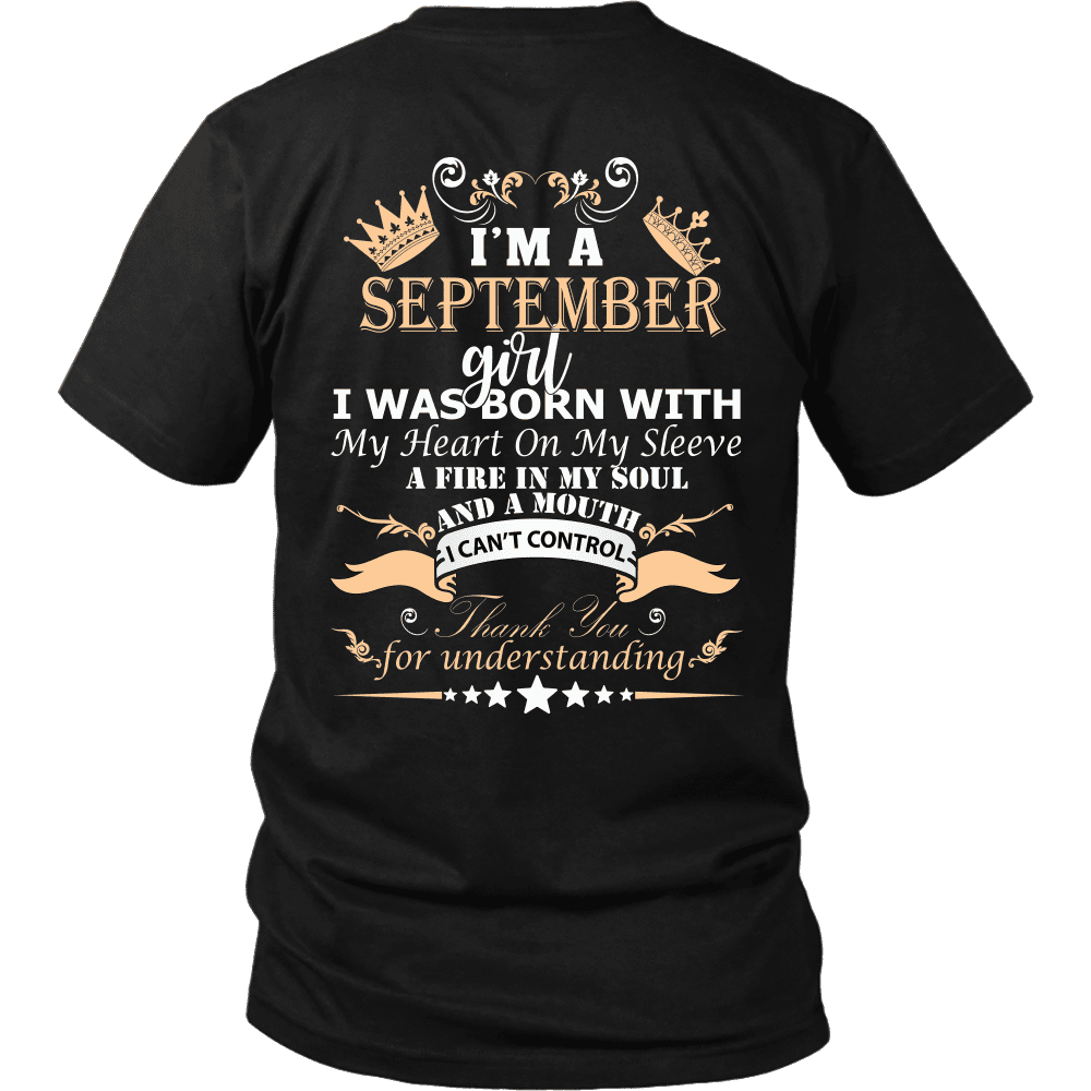 I am a september girl sale t shirt