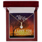 TO MY WIFE, ALLURING BEAUTY NECKLACE FOR WIFE, NECKLACE JEWELRY WITH MESSAGE CARD FOR HER, BIRTHDAY AND ANNIVERSAY GIFT
