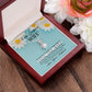 TO MY GORGEOUS WIFE, ALLURING BEAUTY NECKLACE WITH MESSAGE CARD, BIRTHDAY AND ANNIVERSAY GIFT FOR HER, NECKLACE FROM HUSBAND