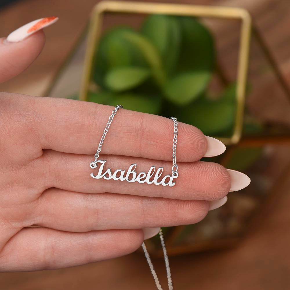 Custom Name Necklace For Her, Birthday , Anniversary Gift For Her, Women Name Necklace, Gift For Wife Daughter Mom Etc.