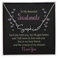 TO MY BEAUTIFUL SOULMATE, SIGNATURE NAME NECKLACE, GIFT FOR HER, NECKLACE PENDANT WITH MESSAGE CARD, FOR WIFE FROM HUSBAND