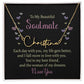 TO MY BEAUTIFUL SOULMATE, SIGNATURE NAME NECKLACE, GIFT FOR HER, NECKLACE PENDANT WITH MESSAGE CARD, FOR WIFE FROM HUSBAND
