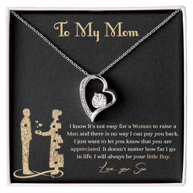 Forever love necklace for mom from son