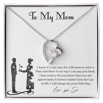 Forever love necklace for mom from son