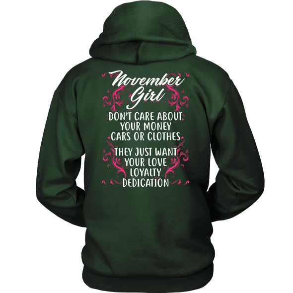 Limited Edition ***November Girl Don't Care About Money*** Shirts & Hoodies