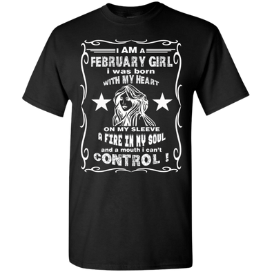 Limited Edition **February Girl Born With Heart On Sleeves** Shirts & Hoodie