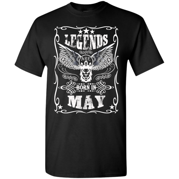 Newly Launched **Legends Are Born In May** Shirts & Hoodies