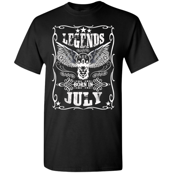 Newly Launched **Legends Are Born In July** Shirts & Hoodies