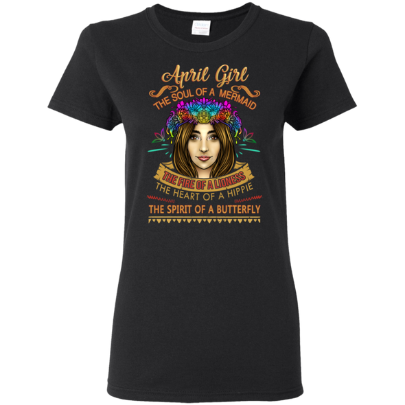 Limited Edition **April Girl Born With Mermaid Soul** Shirts & Hoodies