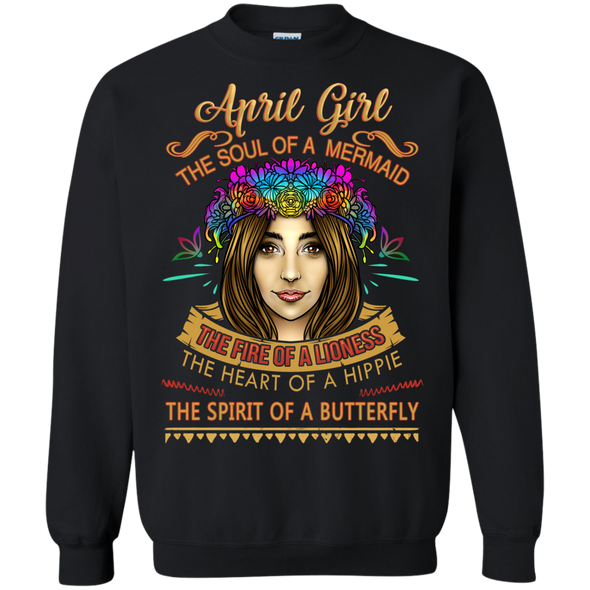 Limited Edition **April Girl Born With Mermaid Soul** Shirts & Hoodies