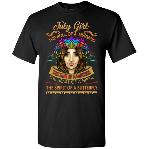 Limited Edition **July Girl Born With Mermaid Soul** Shirts & Hoodies