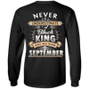 Limited Edition September Black King Shirts & Hoodies