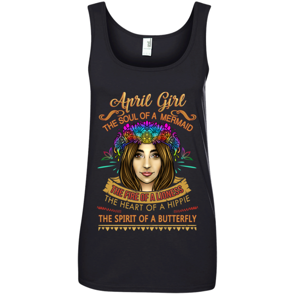 Limited Edition **April Girl Born With Mermaid Soul** Shirts & Hoodies