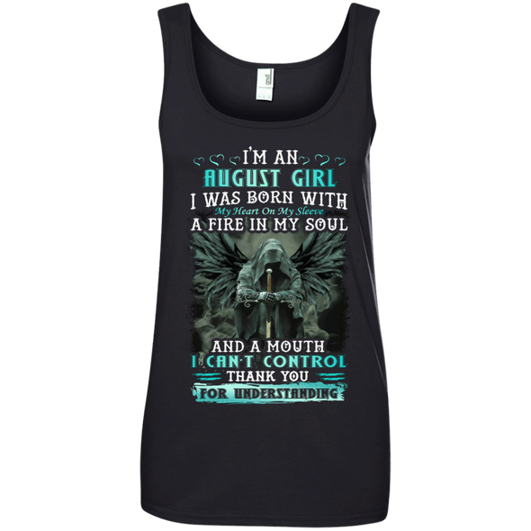 Limited Edition **August Girl Born With Fire In A Soul** Shirts & Hoodie