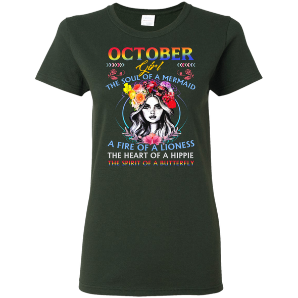 Limited Edition **October Girl Fire Of Lioness** Shirts & Hoodies