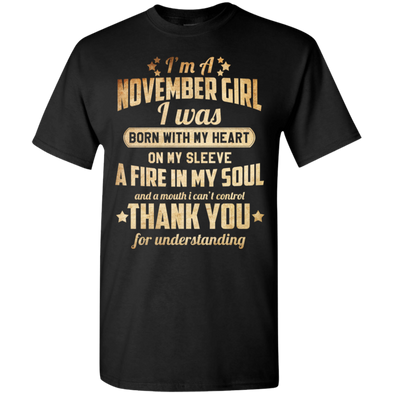 Newly Published **November Girl With Heart & Soul** Shirts & Hoodies