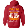 Limited Edition **Only Best Men Are Born In September** Shirts & Hoodie