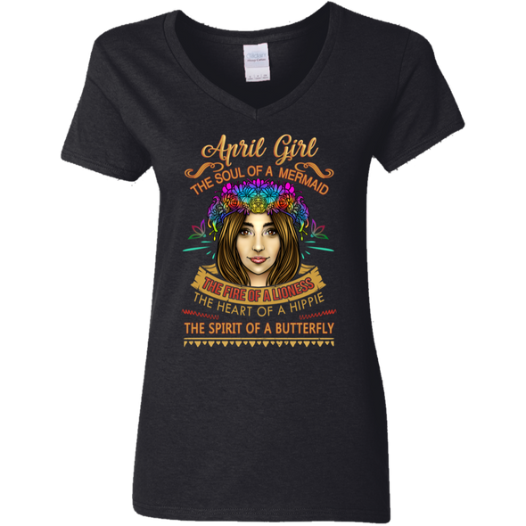 Limited Edition **April Girl Born With Mermaid Soul** Shirts & Hoodies