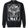 Newly Launched **Legends Are Born In May** Shirts & Hoodies