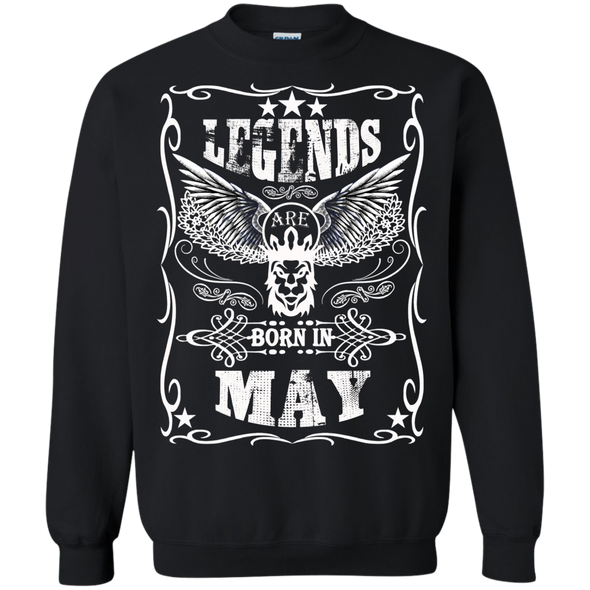 Newly Launched **Legends Are Born In May** Shirts & Hoodies