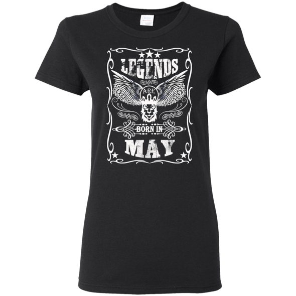 Newly Launched **Legends Are Born In May** Shirts & Hoodies