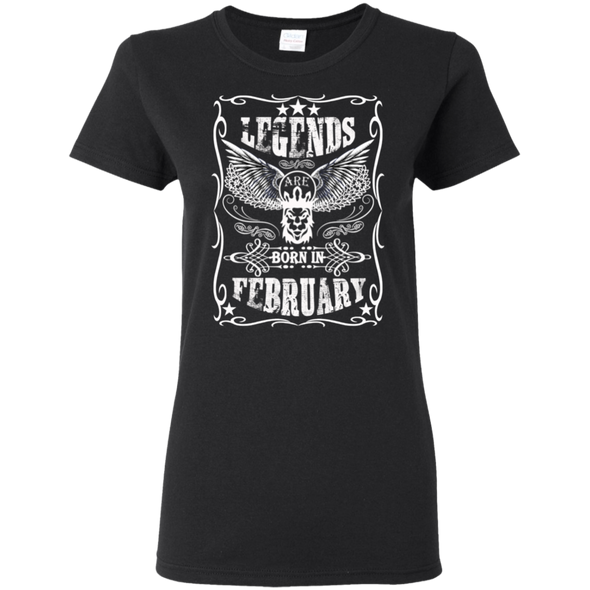 Newly Launched **Legends Are Born In February** Shirts & Hoodies