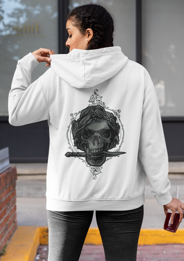 Caesar Skull Unisex Printed Hoodie