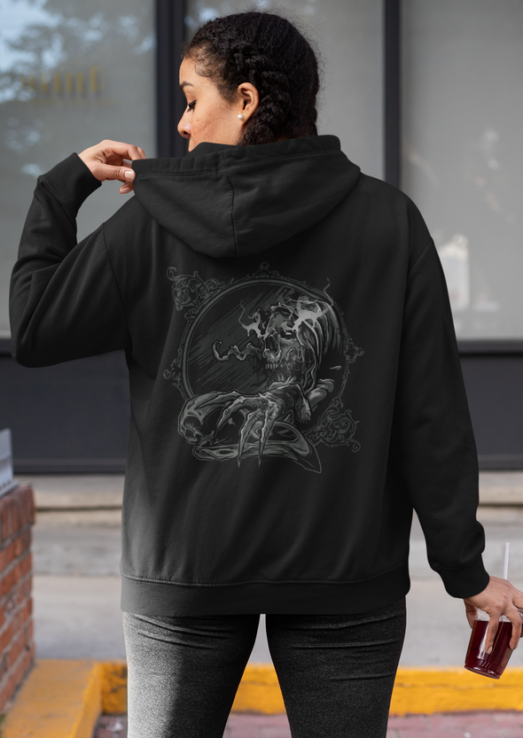 Unisex Skull Printed Hoodie