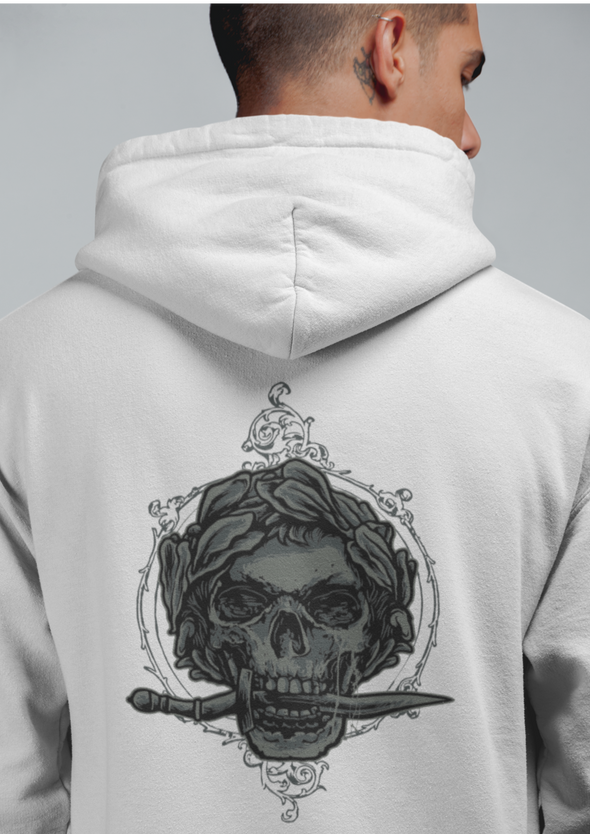 Caesar Skull Unisex Printed Hoodie