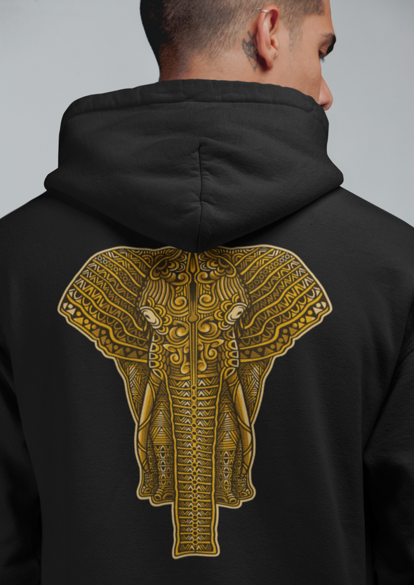 Golden Elephant Printed Unisex Hoodie