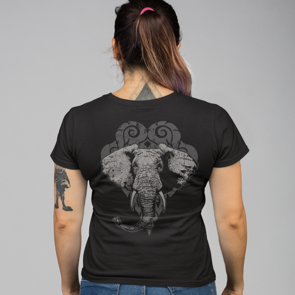 Unisex T-shirt With Elephant Print