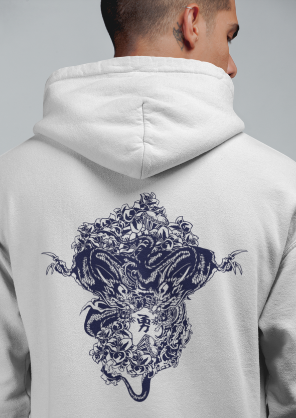 Unisex Dragon Printed Hoodie