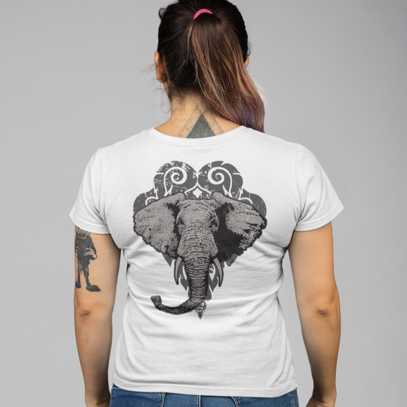 Unisex T-shirt With Elephant Print