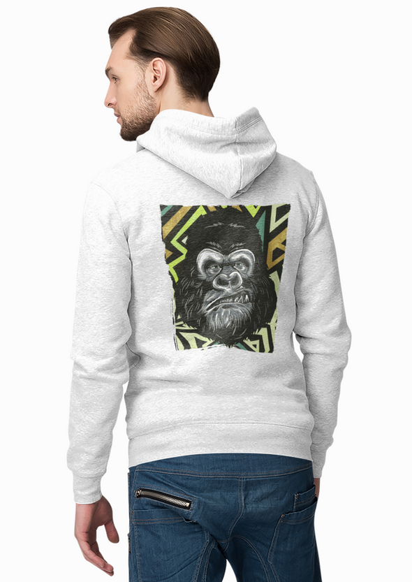 Unisex Gorilla Printed Hoodie