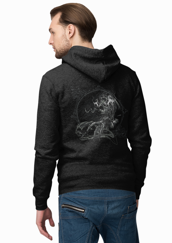 Unisex Skull Printed Hoodie