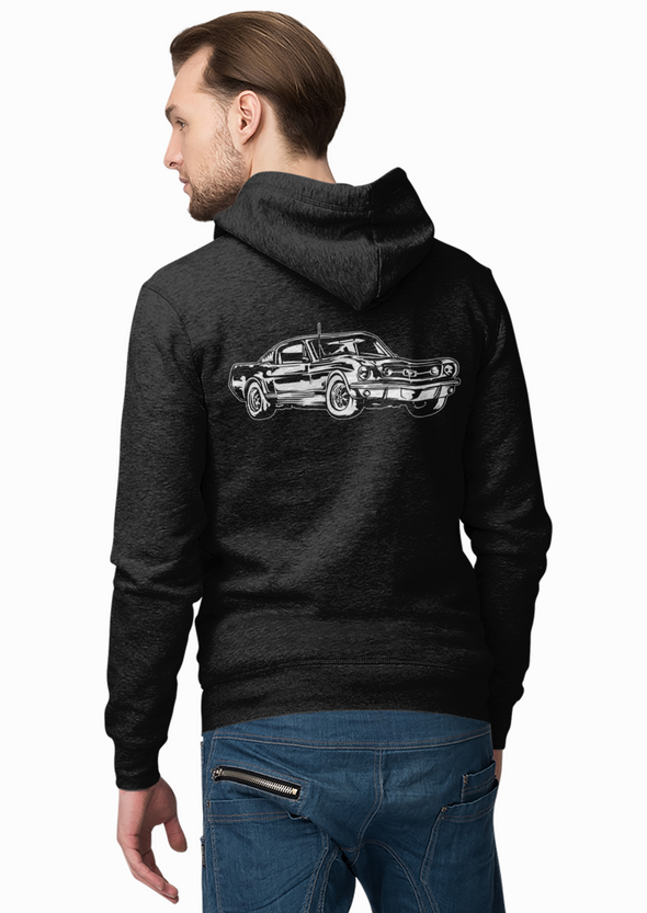 Mustang Printed Unisex Hoodie