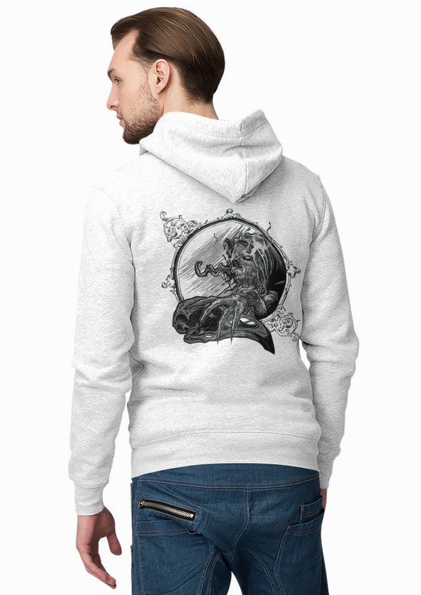 Unisex Skull Printed Hoodie