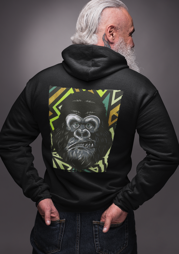 Unisex Gorilla Printed Hoodie