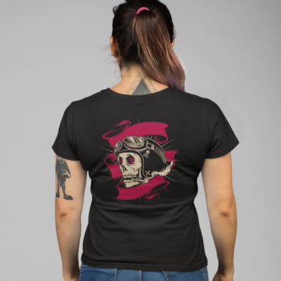 Skull Helmet Smoking Unisex T-shirt