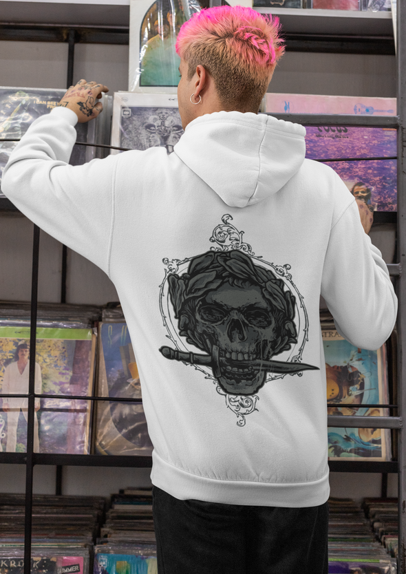 Caesar Skull Unisex Printed Hoodie