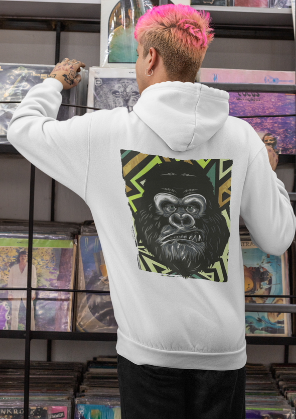 Unisex Gorilla Printed Hoodie