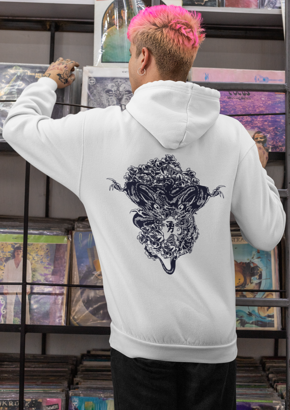 Unisex Dragon Printed Hoodie