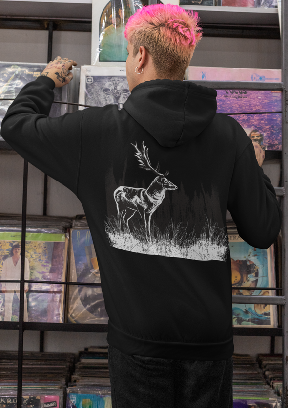 Deer Vintage Printed Unisex Hoodie