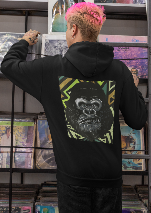 Unisex Gorilla Printed Hoodie