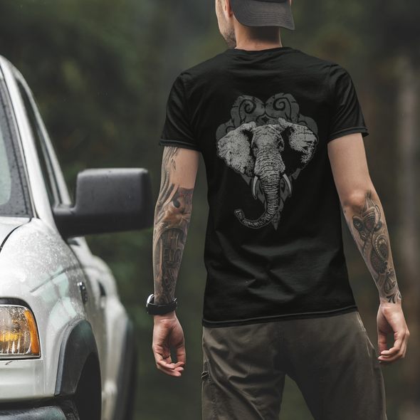 Unisex T-shirt With Elephant Print