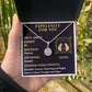 ESPECIALLY FOR YOU, GEMINI MESSAGE CARD WITH ETERNAL HOPE NECKLACE, ZODIAC MESSAGE CARD, GIFT FOR HER