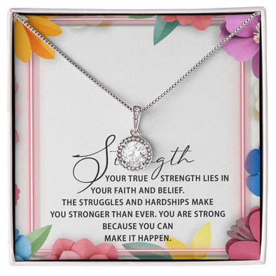 ETERNAL HOPE NECKLACE WITH MESSAGE CARD FOR YOUR FRIENDS AND FAMILY, BIRTHDAY GIFT FOR HER, GIFT TO SELF MOTIVATE YOUR LOVED ONES ETC