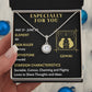 ESPECIALLY FOR YOU, GEMINI MESSAGE CARD WITH ETERNAL HOPE NECKLACE, ZODIAC MESSAGE CARD, GIFT FOR HER