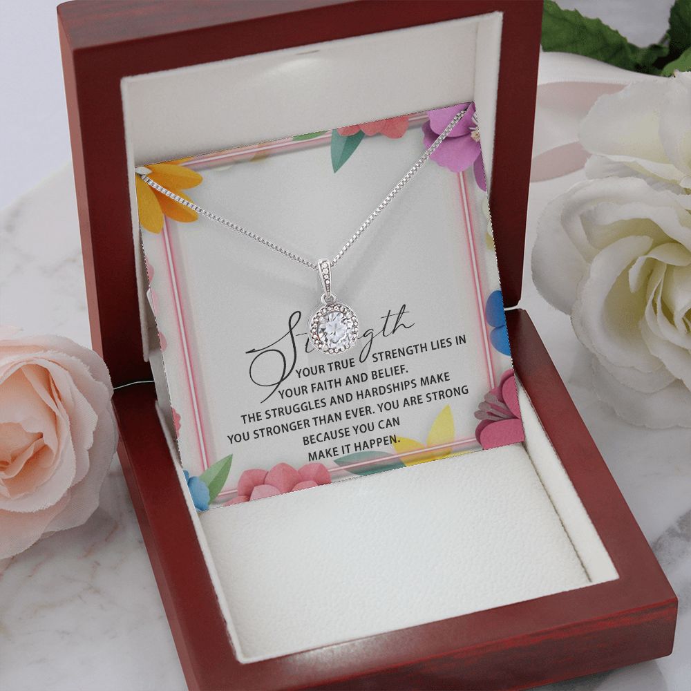ETERNAL HOPE NECKLACE WITH MESSAGE CARD FOR YOUR FRIENDS AND FAMILY, BIRTHDAY GIFT FOR HER, GIFT TO SELF MOTIVATE YOUR LOVED ONES ETC