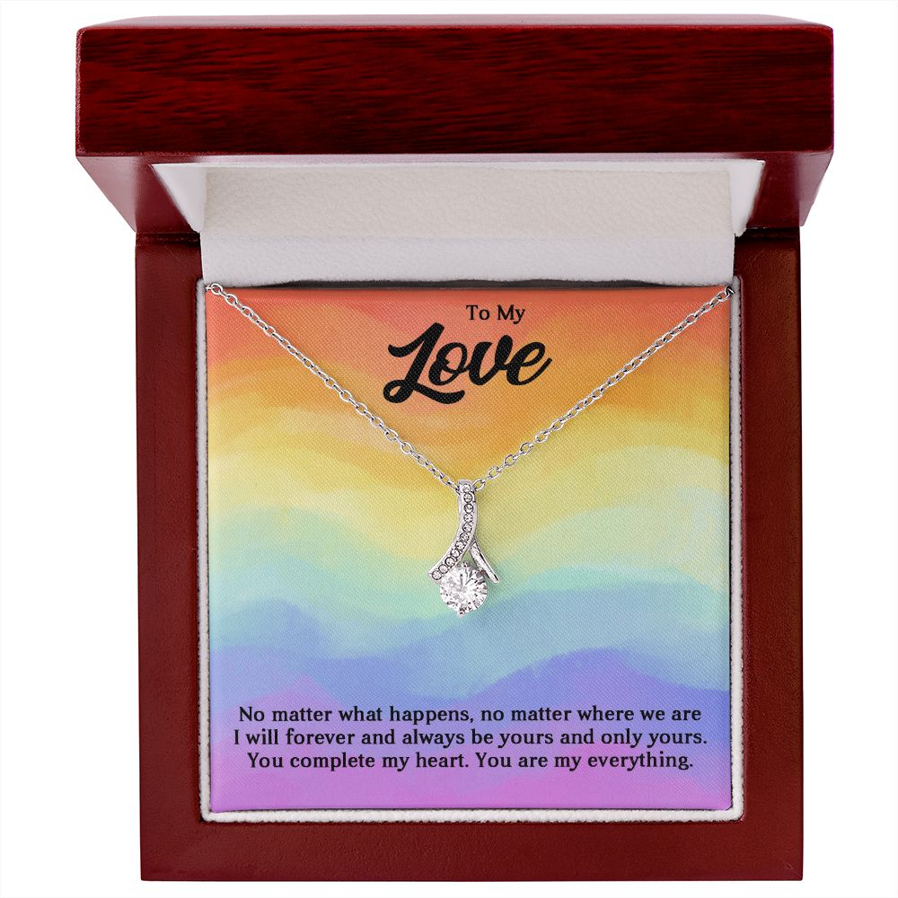 Alluring Beauty Necklace For Soulmate, For Your LGBTQ Partner, With Message Card, Pride Necklace,